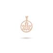 آویز گردنبند طلا 18عیار زنانه سارینا طرح برگ M0160