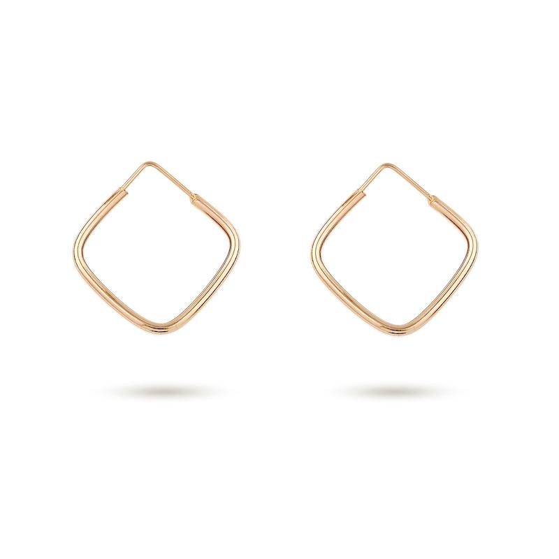 گوشواره طلا زنانه حلقه ای G0002