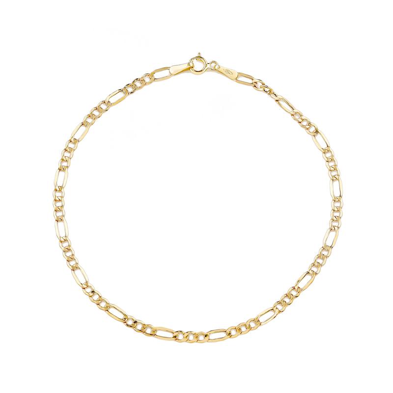 دستبند طلا زنانه زنجیری فیگارو d0061