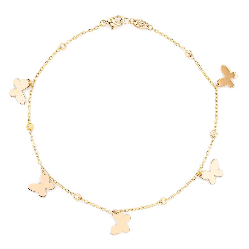 دستبند طلا زنانه سالیا گلد پروانه d0068