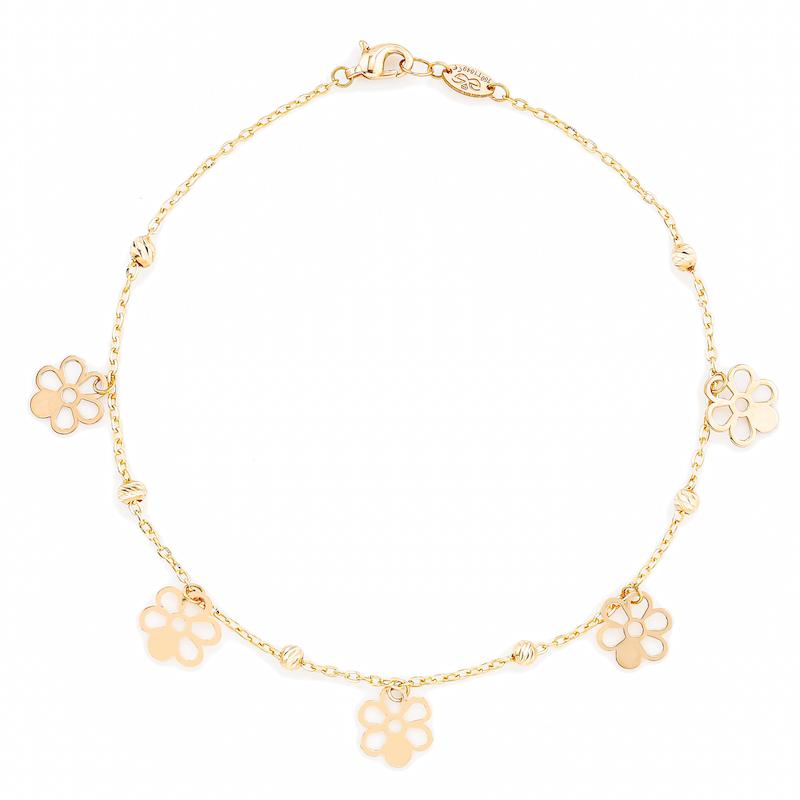 دستبند طلا زنانه سالیا گلد گل  d0066