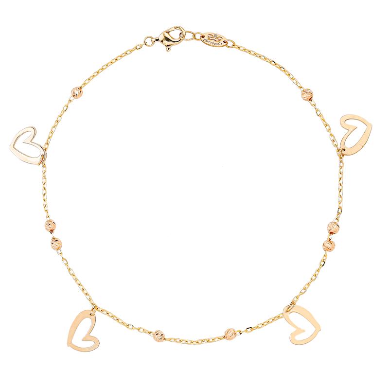 دستبند طلا زنانه سالیا گلد قلب d0069