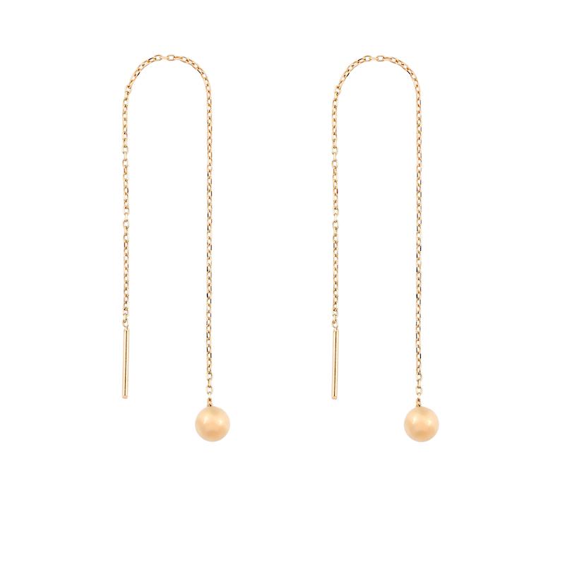 گوشواره طلا زنانه بخیه ای g0044