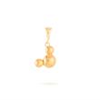 آویز گردنبند طلا 18عیار طرح میکی موس M0050