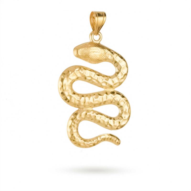 آویز گردنبند طرح مار m0028