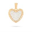 آویز گردنبند طلا زنانه فیوژن اذر طرح قلب M0021