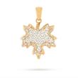 آویز گردنبند طلا زنانه فیوژن اذر طرح برگ M0023