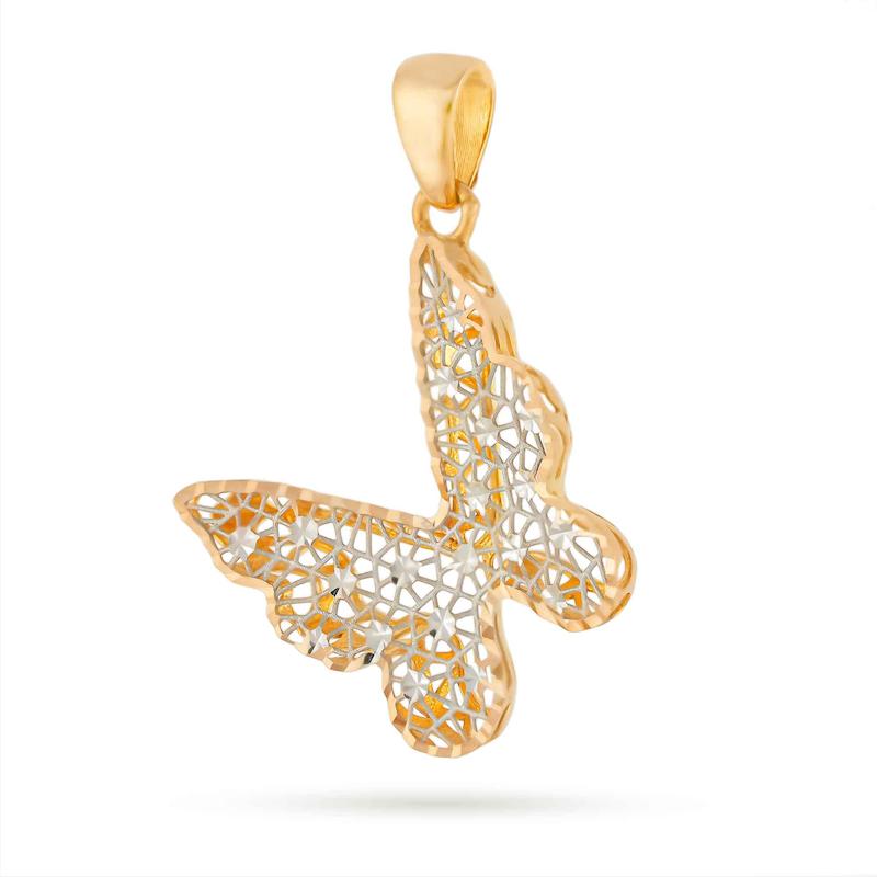 آویز گردنبند طلا زنانه فیوژن طرح هندسی M0025