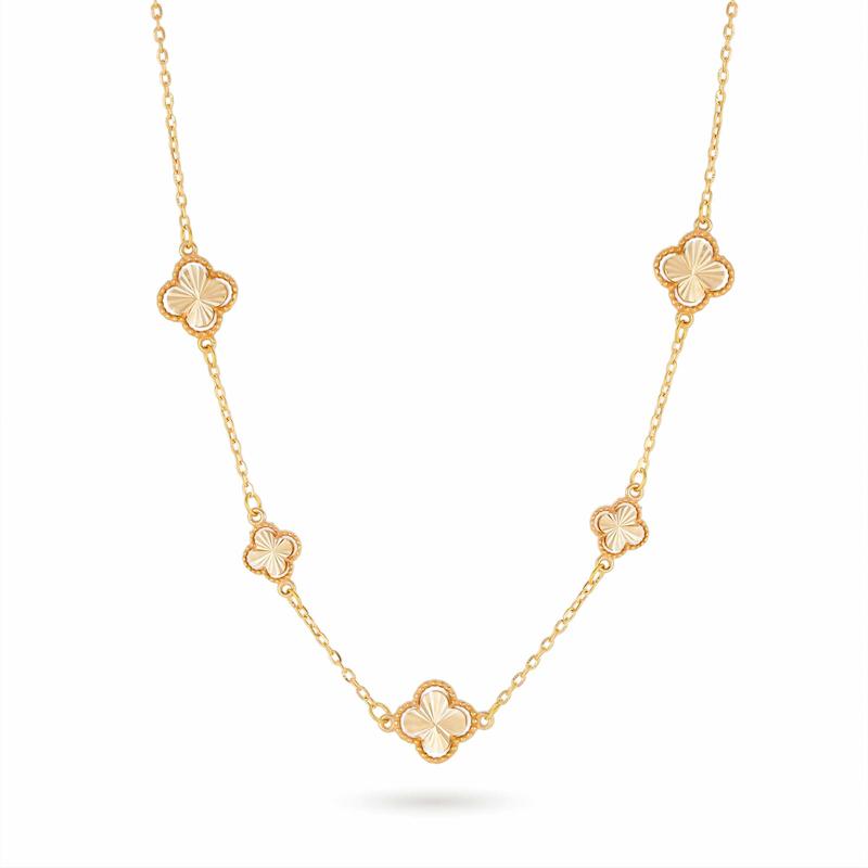 گردنبند طلا زنانه مدل ونکلیف b0009