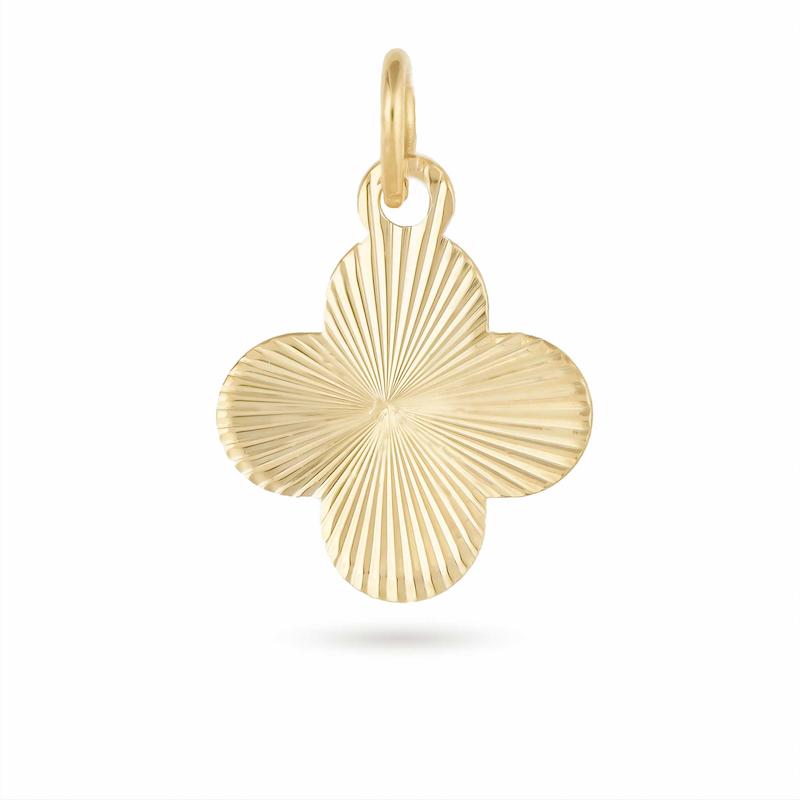 آویز گردنبند طلا طرح ون کلیف m0085