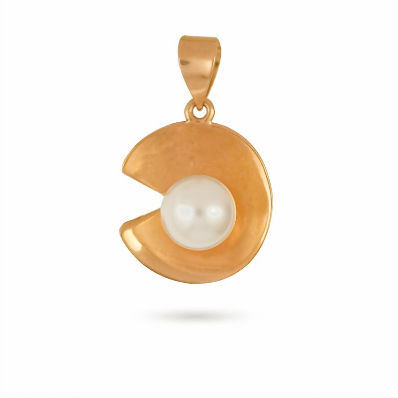 آویز گردنبند طلا مرواریدی m0062