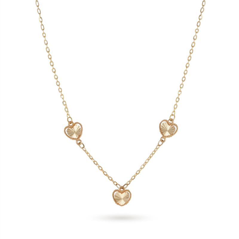 گردنبند طلا زنانه طرح قلب b0010
