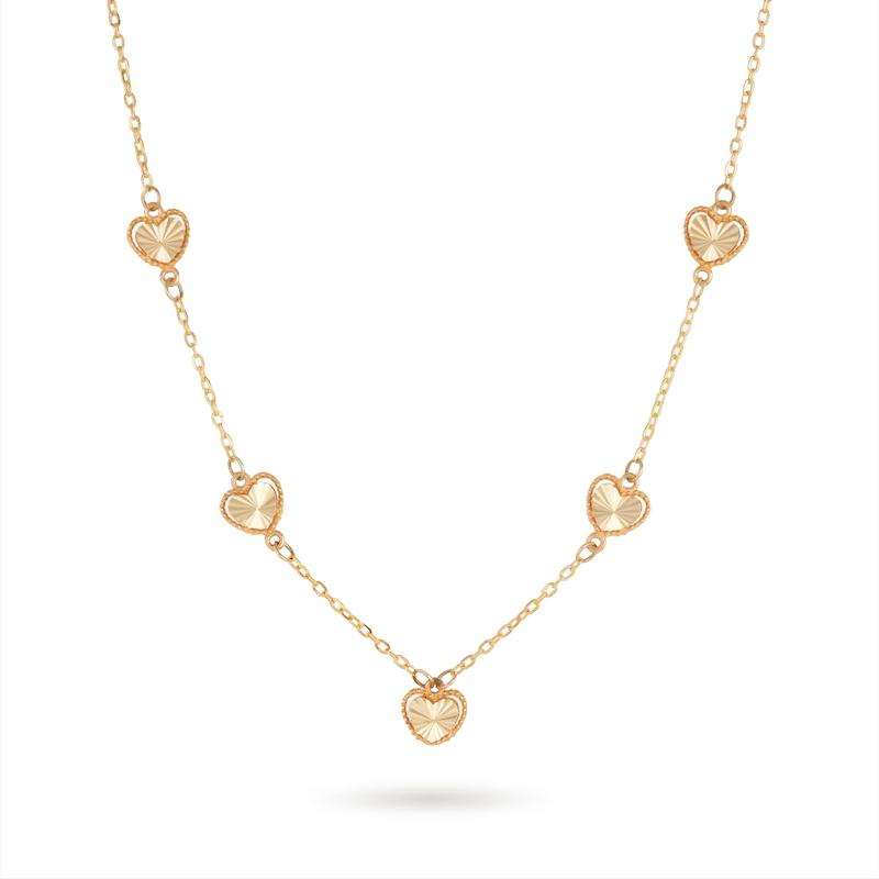 گردنبند زنانه طلا طرح قلب b0008