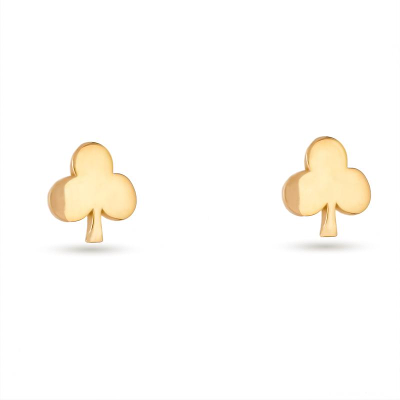 گوشواره میخی طرح شبدر g0025