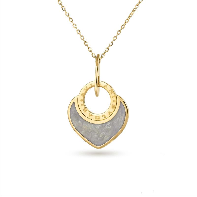 گردنبند طلا زنانه طرح قلب B0073