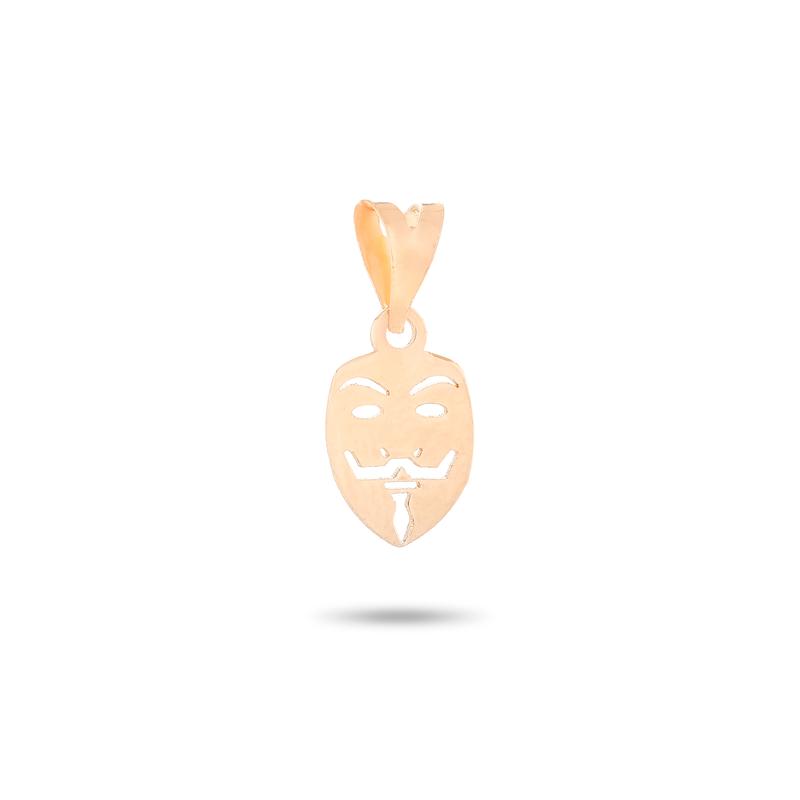 آویز گردنبند طلا زنانه طرح ماسک m0110