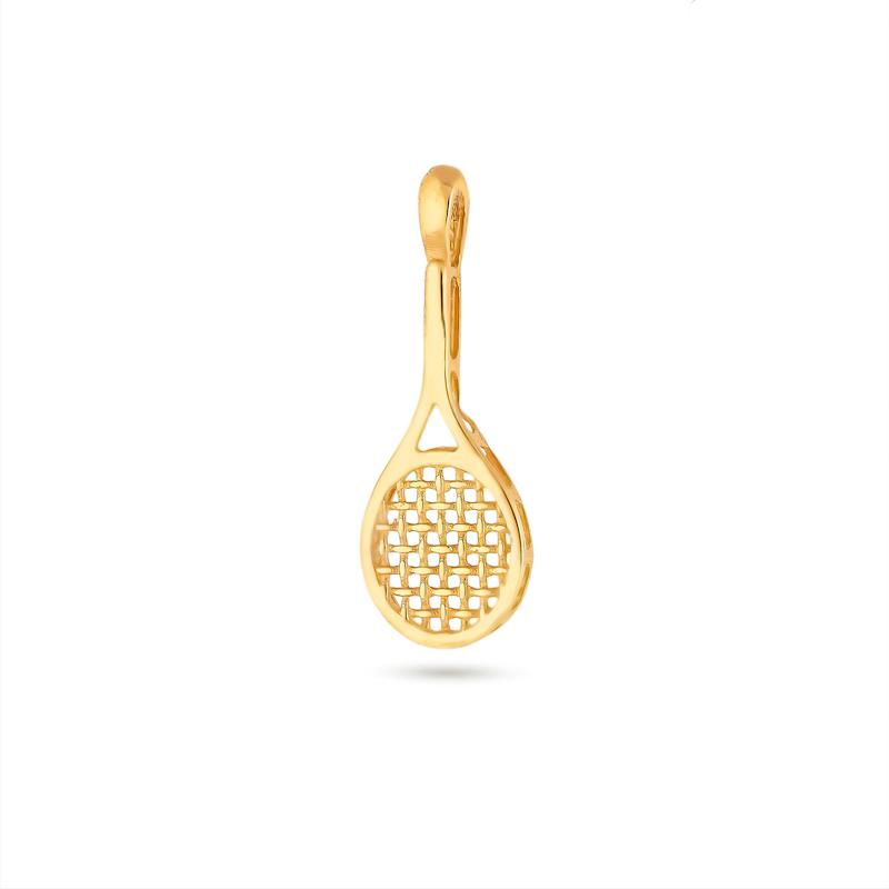 آویز گردنبند طلا 18 عیار مدل راکت تنیس M0260