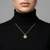 آویز گردنبند طلا 18عیار زنانه سارینا طرح برگ M0160