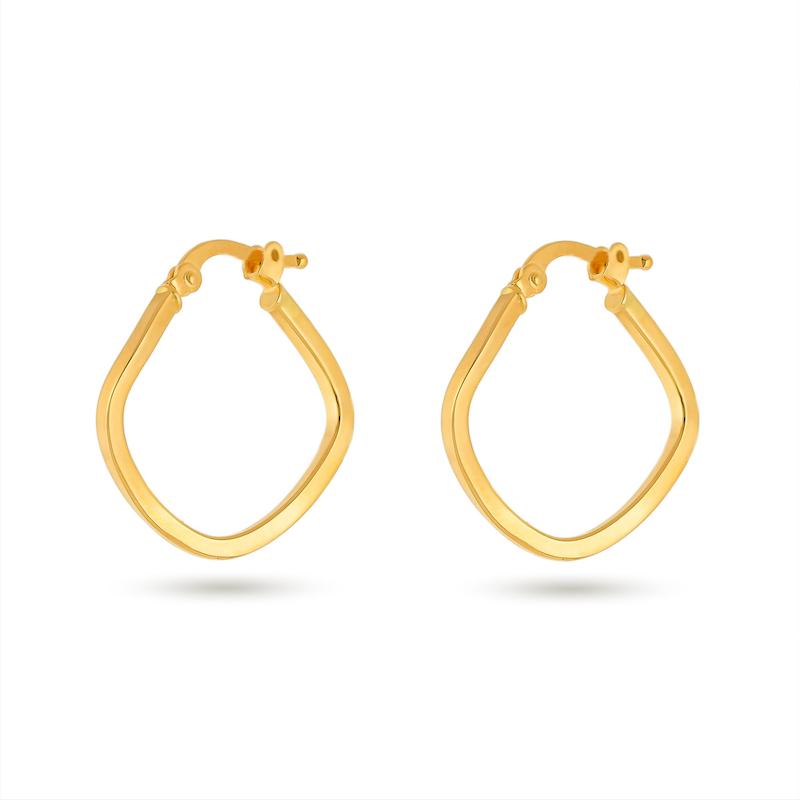 گوشواره طلا 18 عیار مدل هندسی G0114