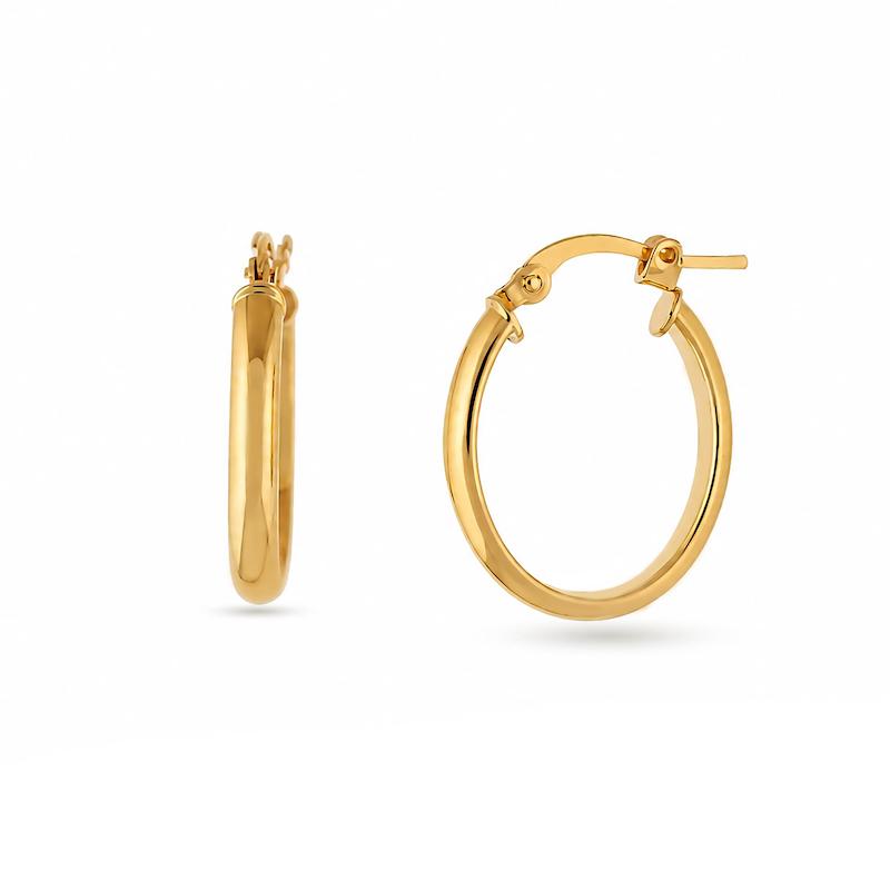 گوشواره طلا 18 عیار زنانه مدل حلقه ای G0110