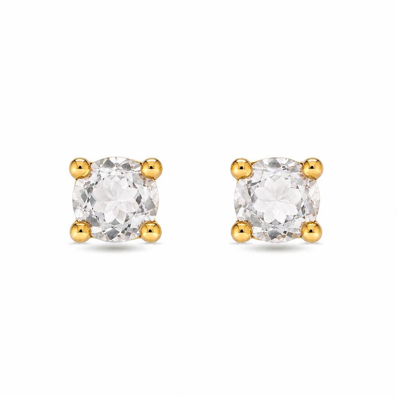 گوشواره میخی طلا 18 عیار ظریف نگین دار G0175