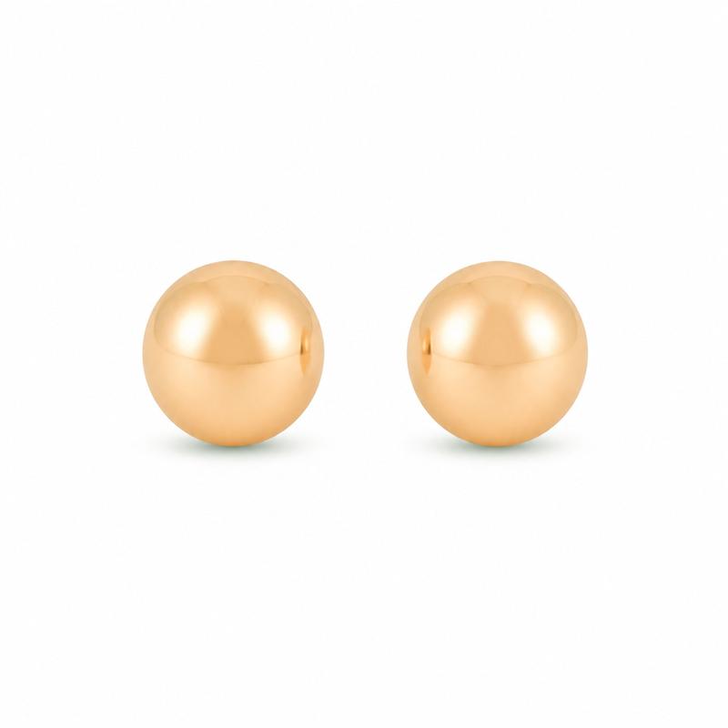 گوشواره میخی طلا 18 عیار مدل گوی G0173