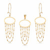 نیم ست طلا 18 عیار مدل خلیجی N0065