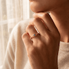 انگشتر طلا 18 عیار ظریف نگین دار A0197