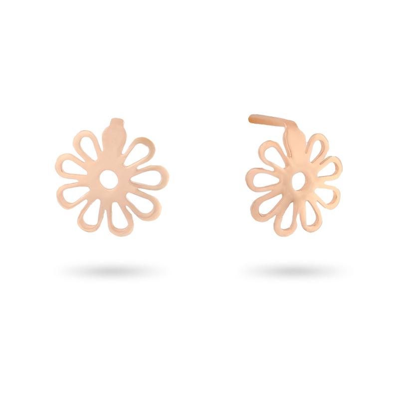 گوشواره طلا زنانه میخی طرح گل g0085