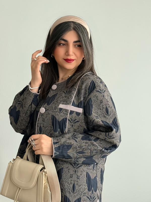 کت شاپرک سورمه ای 