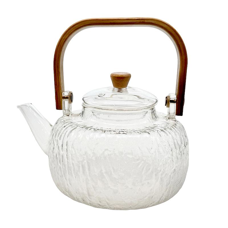 قوری پیرکس با دسته بامبو