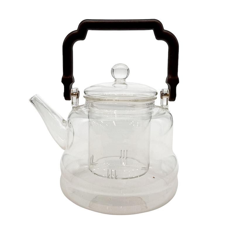 قوری پیرکس با دسته طرح چوب 