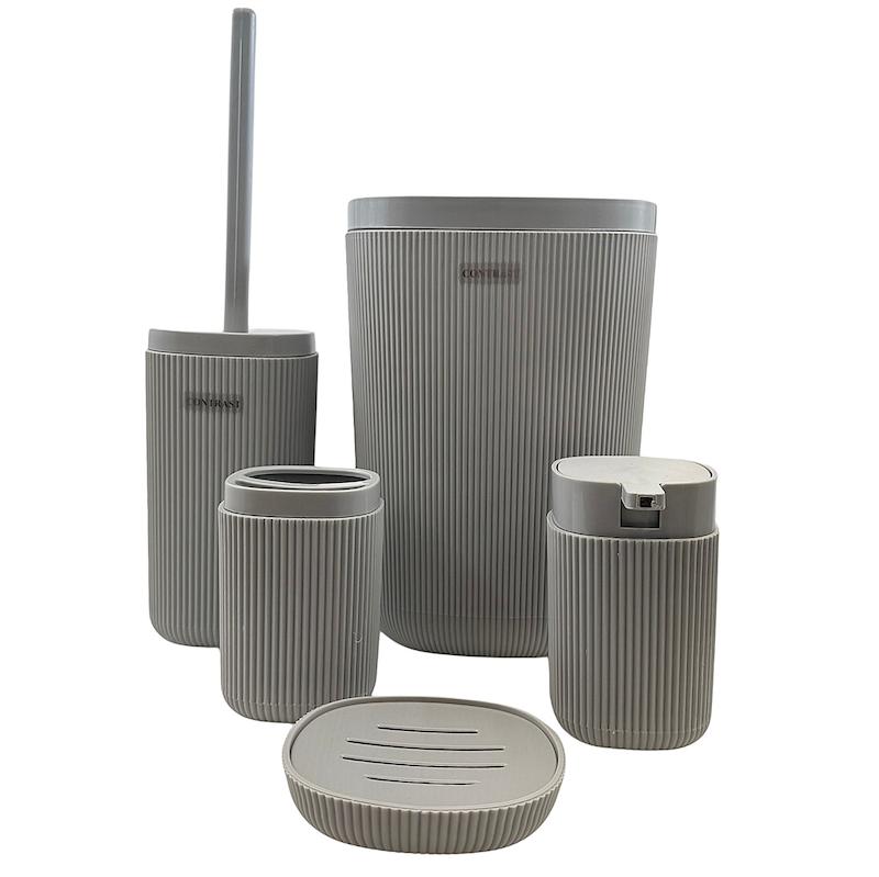 ست سرویس بهداشتی 5 پارچه مدل روما کنتراست