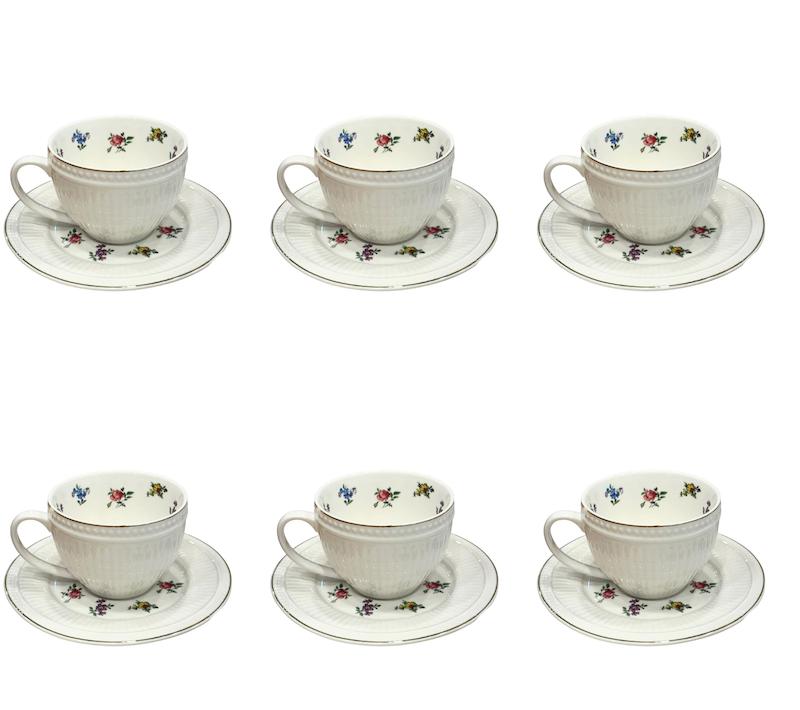 سرویس فنجان و نعلبکی چای خوری کد 008