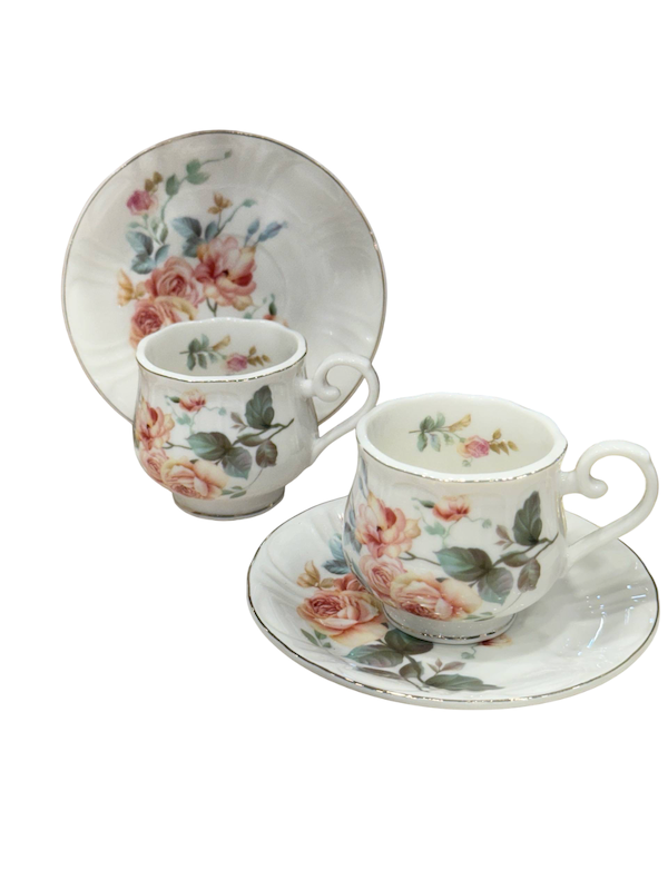 فنجان و نعلبکی قهوه خوری کد 015