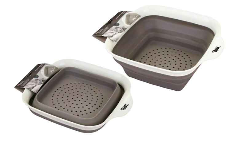 آبکش مربع سیلیکونی جمع‌شو ام‌بی مدل HB5916CK