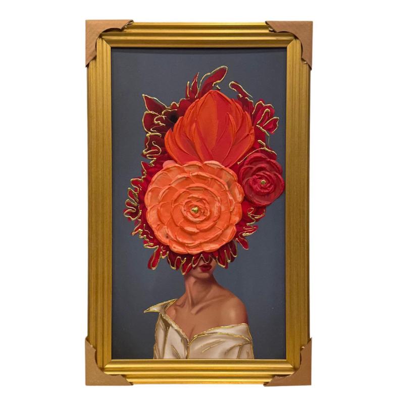 تابلو دکوراتیو برجسته 70*40 با فریم pvc