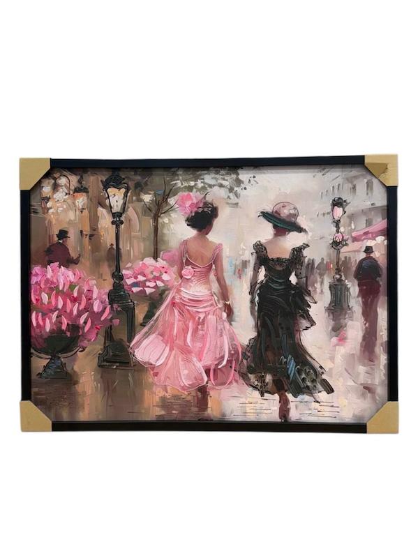 تابلو دکوراتیو برجسته ابعاد 110*80 طرح ویکتوریایی