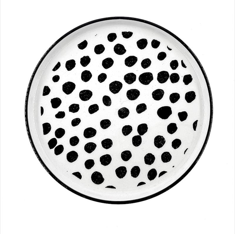 ظرف پذیرایی دنی هوم سرامیکی مزه خوری گرد ۱۵سانت