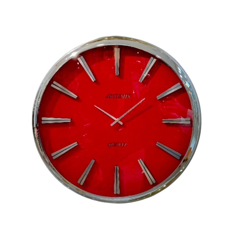 ساعت دیواری آراتمیس 2045 با فریم سیلور