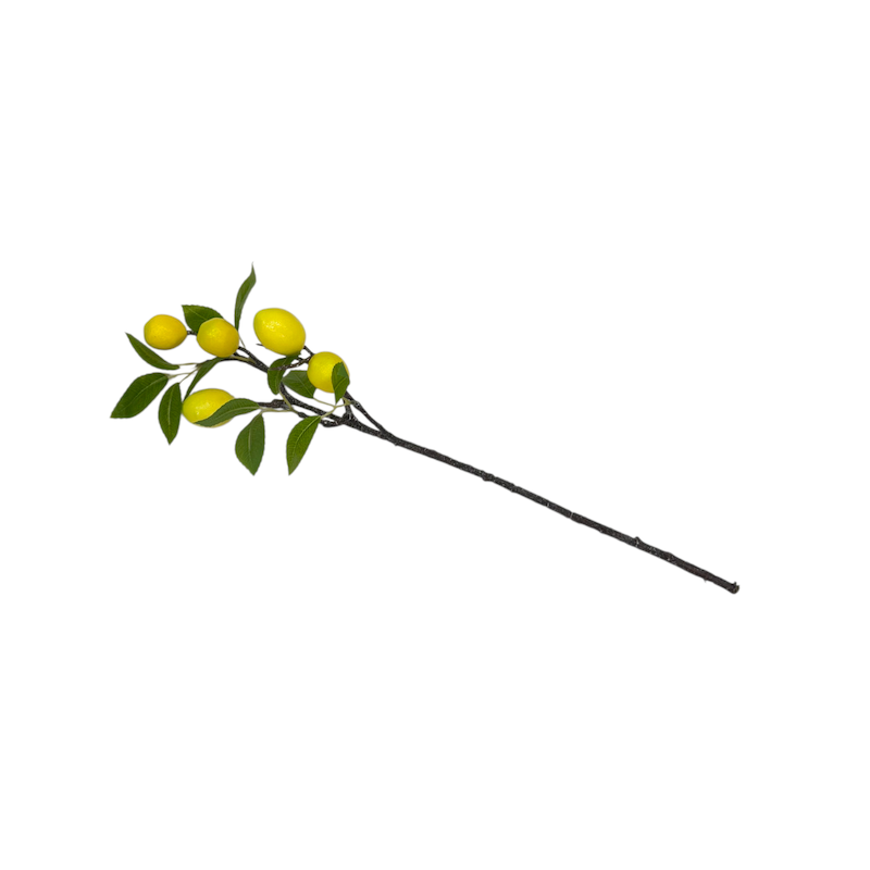 شاخه گل مصنوعی لیمو 5 عددی