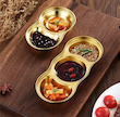 اردو خوری استیل طلایی سه سایز 