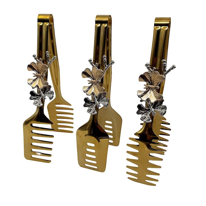 ست انبر سه عددی سالاد طرح برجسته 