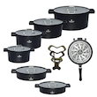 سرویس قابلمه ۱۸ پارچه تمیس راکلند کرم|مشکی|طوسی