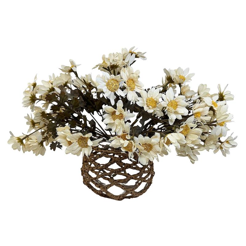 گل مصنوعی بابونه درشت ۵ شاخه وارداتی