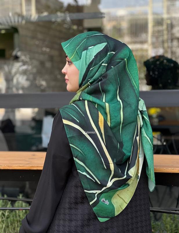 روسری سبز  طرح لارا®️