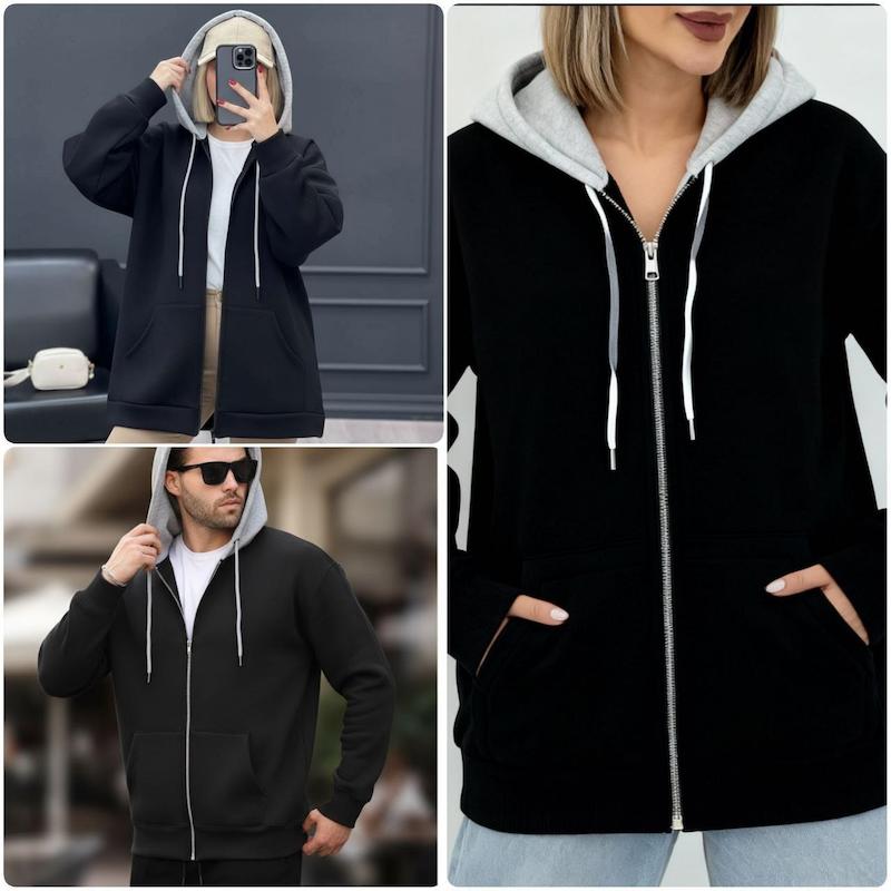 سویشرت کلاه دورس طوسی(خانوم و آقا) 🦚