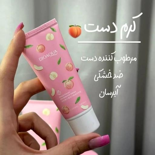 کرم دست هلو و عسل با هگزاپپتید بیوآکوا