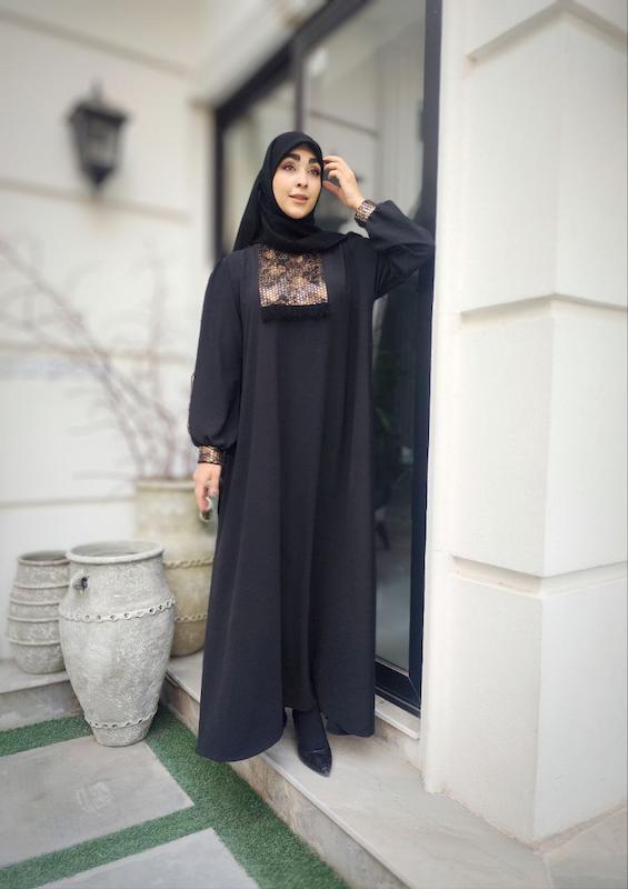 مانتو عبایی مزونی مدل مهنا ☢️☢️