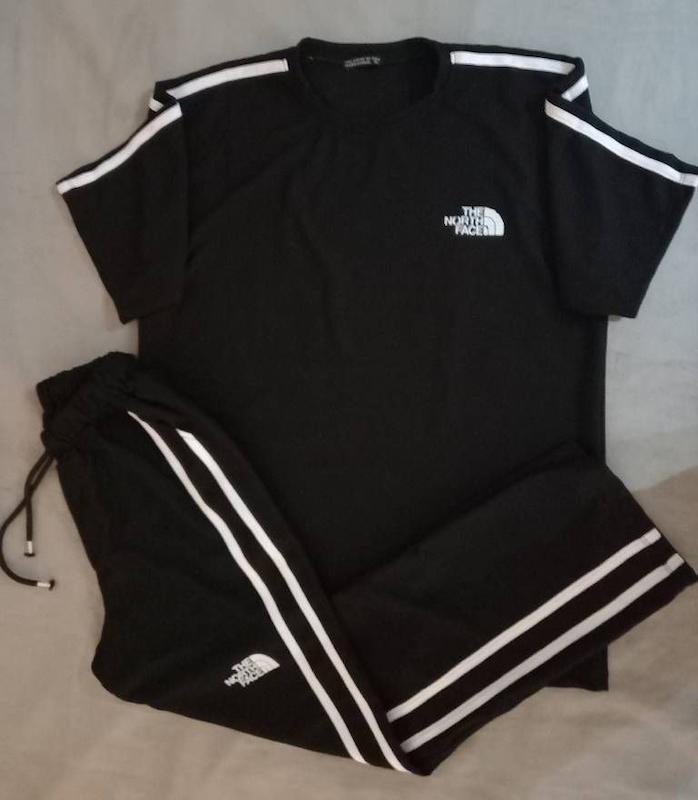 ست تیشرت شلوار بیسکوییتی طرح THE NORTH FACE 